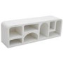 Geometric Large White TV Stand with Storage - TV's up to 55" - Geo