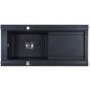 Astracast GE10RZHOMESK Geo 1.0 Bowl Reversible Drainer Granite ROK Composite Sink In Volcano Black