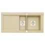 Astracast GE15RHHOMESKR Geo 1.5 Bowl Right Hand Drainer Granite ROK Composite Sink in Beige