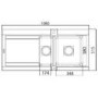 Astracast GE15RHHOMESKR Geo 1.5 Bowl Right Hand Drainer Granite ROK Composite Sink in Beige