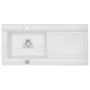 Astracast GE15WHHOMESK Geo 1.5 Bowl Reversible Drainer Ceramic Sink in Matt White