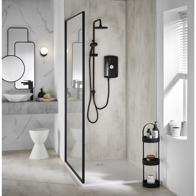 Triton Amore DuElec 9.5kW Black Electric Shower
