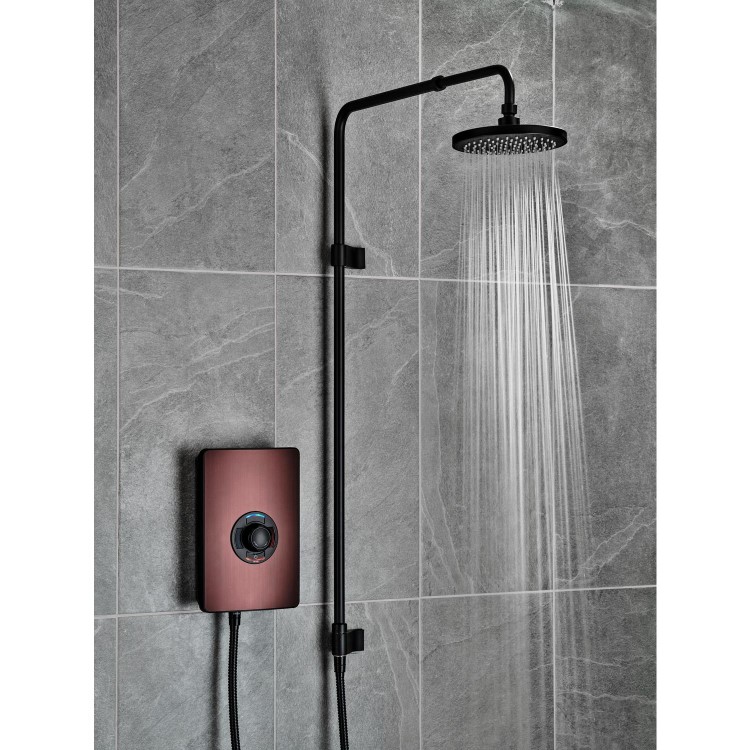Triton 9.5kW Aspirante UNIQ&reg; Electric Shower - Dark Bronze Effect