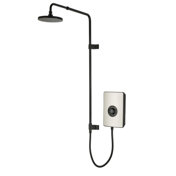 Triton 9.5kW Aspirante UNIQ&reg; Electric Shower - Nickel Effect