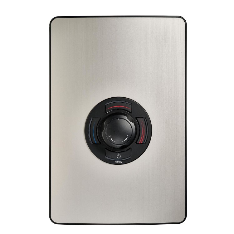 Triton 9.5kW Aspirante UNIQ&reg; Electric Shower - Nickel Effect