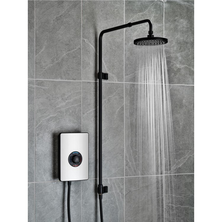 Triton 9.5kW Aspirante UNIQ&reg; Electric Shower - Nickel Effect
