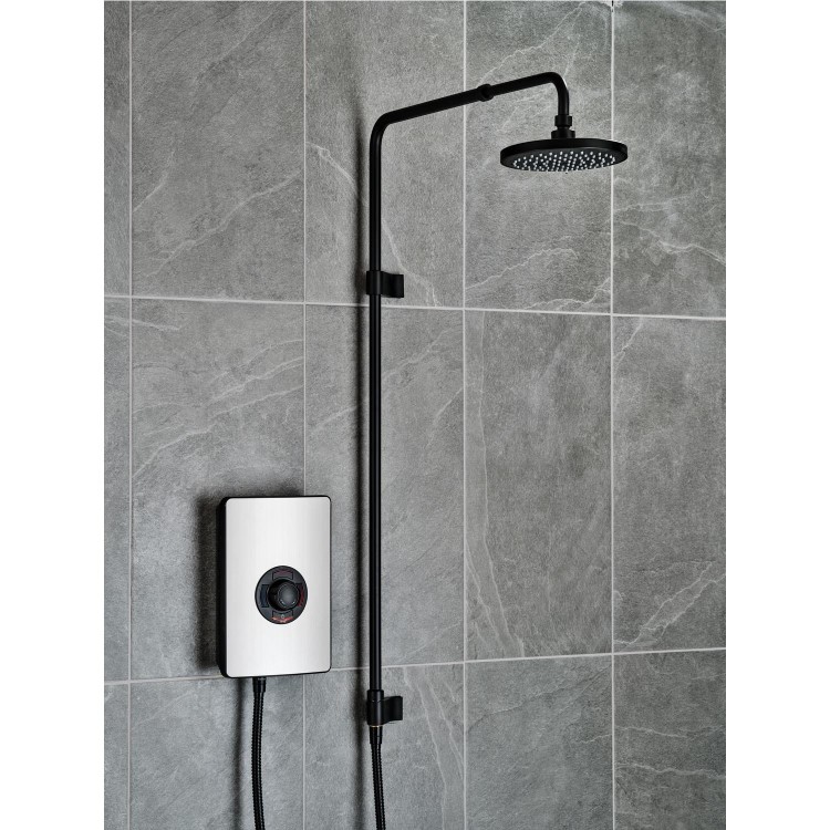 Triton 9.5kW Aspirante UNIQ&reg; Electric Shower - Nickel Effect