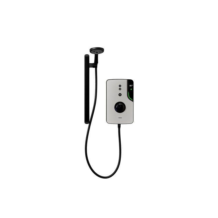 Triton Enlight  9.5kW Thermostatic Electric Shower with Back to Wall Kit - Grey