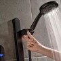 Triton Enlight 9.5kW Thermostatic Electric Shower with Back to Wall Kit - Taupe