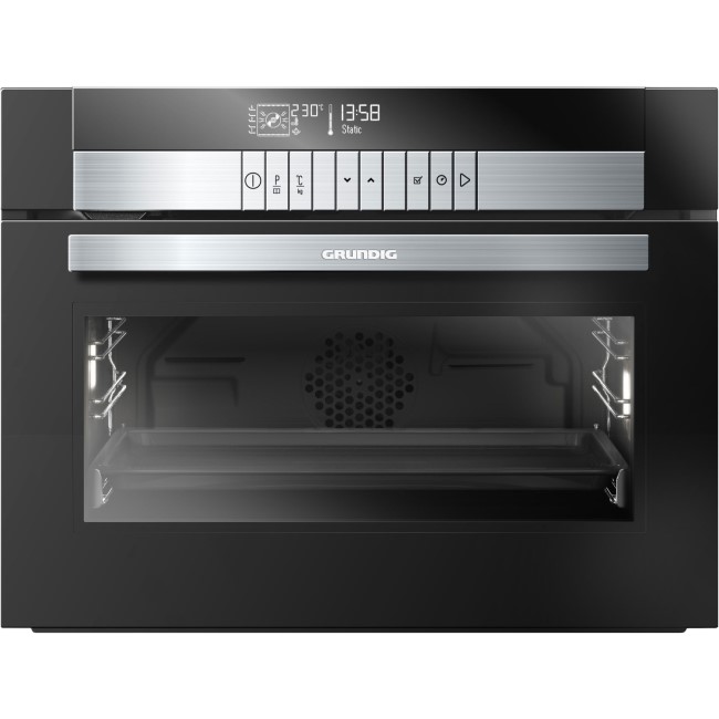 Grundig GEKD47000B 45cmHeight Multifunction Oven With Steam Assist - Black