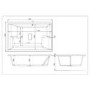 Super Deep Double Ended Inset Bath 1800 x 1200mm - Gemini