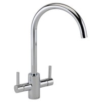 Reginox Chrome Twin Lever Kitchen Mixer Tap – Genesis CP Handles