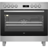 Beko 90cm Single Oven Electric Range Cooker - Stainless Steel
