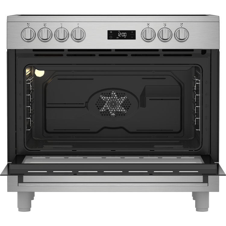 Beko 90cm Single Oven Electric Range Cooker - Stainless Steel