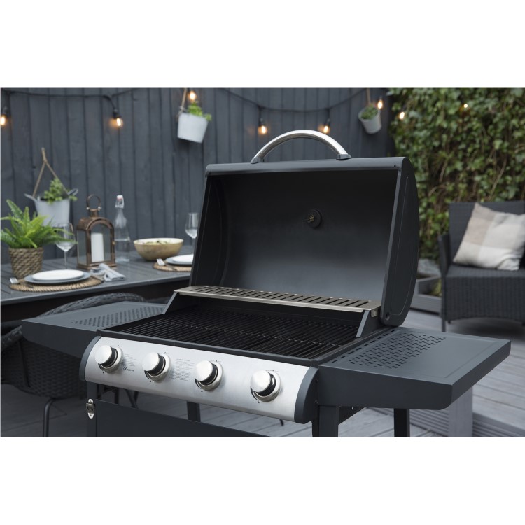 George Foreman GFGBBQ4Q 4 Burner Gas BBQ