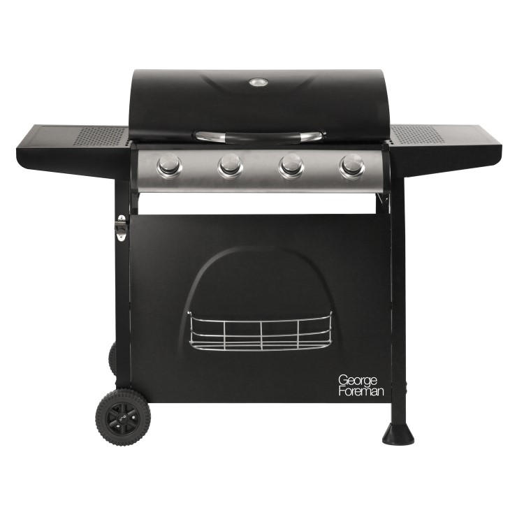 George Foreman GFGBBQ4Q 4 Burner Gas BBQ