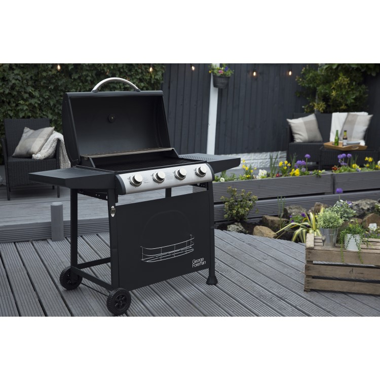 George Foreman GFGBBQ4Q 4 Burner Gas BBQ