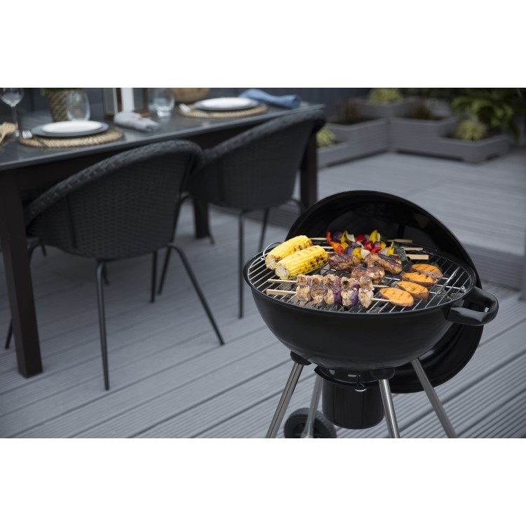GRADE A1 - George Foreman GFKTBBQ Kettle Charcoal BBQ
