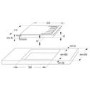 Hisense 60cm Gas on Glass 4 Burner Gas Hob - Black