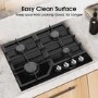 Hisense 60cm Gas on Glass 4 Burner Gas Hob - Black