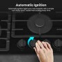Hisense 60cm 4 Burner Gas on Glass Hob - Black