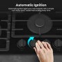 Hisense 60cm 4 Burner Gas on Glass Hob - Black
