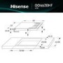 Hisense 60cm 4 Burner Gas on Glass Hob - Black