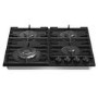 Hisense 60cm 4 Burner Gas on Glass Hob - Black