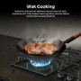 Hisense 60cm 4 Burner Gas on Glass Hob - Black