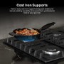 Hisense 60cm 4 Burner Gas on Glass Hob - Black