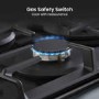 Hisense 75cm Gas on Glass 5 Burner Gas Hob - Black