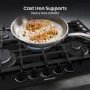 Hisense 75cm Gas on Glass 5 Burner Gas Hob - Black