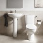 Twyford Alcona 550mm Basin & Full Pedestal Pack