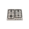 Montpellier GH61X 60cm Four Burner Gas Hob - Stainless Steel With Cast Iron Pan Supports