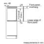 GRADE A1 - Neff GI1113F30 72 Litre Integrated In Column Freezer 72cm Tall Low Frost 56cm Wide - White