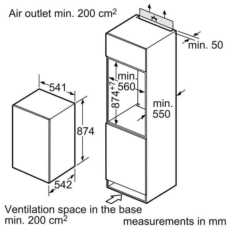 Neff N50 96 Litre In-column Integrated Freezer