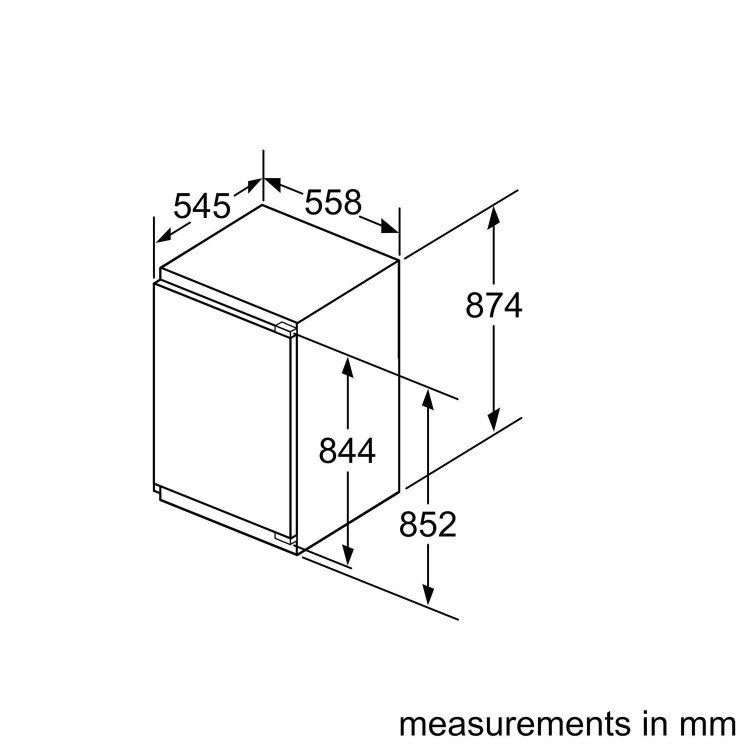 Siemens 97 Litre In-column Integrated Freezer