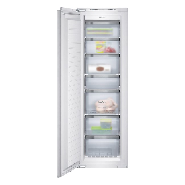 Siemens GI38NA55GB 56cm Wide Frost Free Integrated Upright In-Column Freezer - White