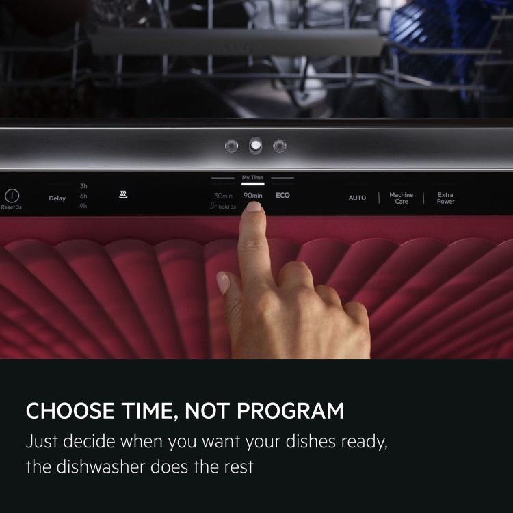 AEG Integrated Dishwasher - Black control panel C-rated