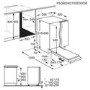 AEG Integrated Dishwasher - Black control panel C-rated