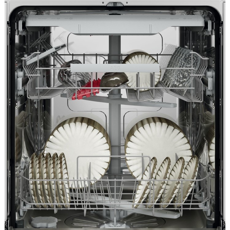 AEG Integrated Dishwasher - Black control panel C-rated
