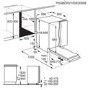 AEG 5000 AirDry Integrated Dishwasher - Black control panel