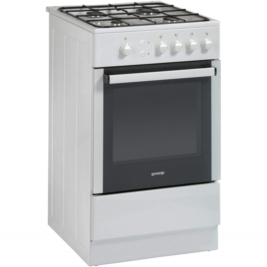 Gorenje GI52108AW 50cm Single Oven Gas Cooker White Appliances Direct