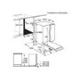 AEG Integrated Dishwasher - Black control panel B-rated