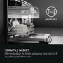 AEG Series 8000 AirDry Integrated Dishwasher - A-rated Black Control Panel