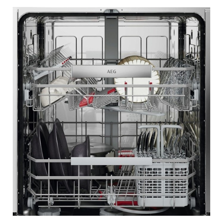 AEG Series 8000 AirDry Integrated Dishwasher - A-rated Black Control Panel