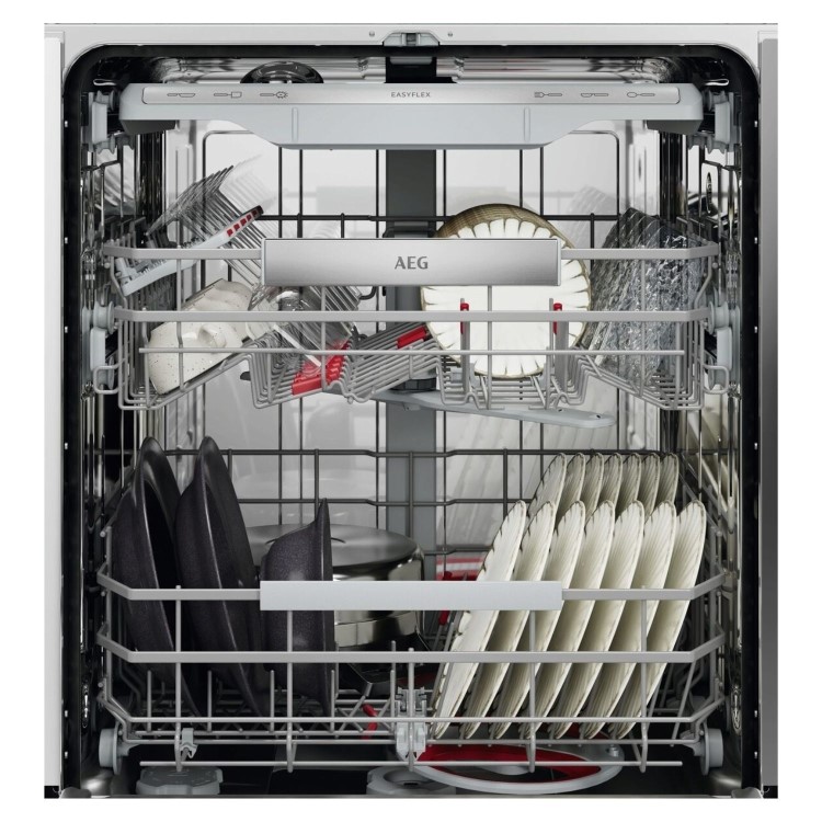 AEG Series 8000 AirDry Integrated Dishwasher - A-rated Black Control Panel