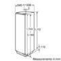 Bosch Serie 8 GIN38A55GB Logixx 56cm Wide Frost Free Integrated Upright In-Column Freezer - White