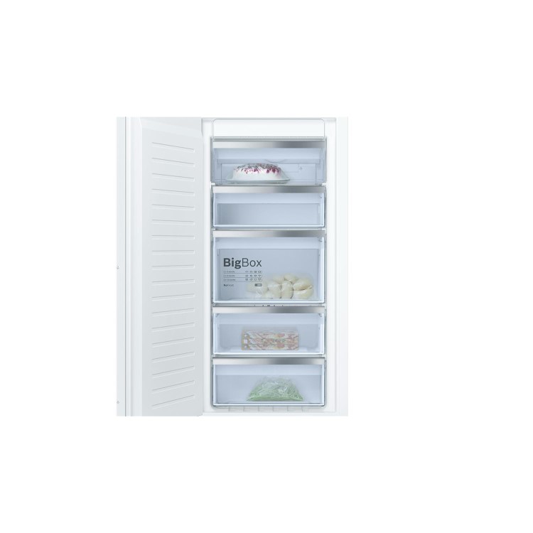 Bosch Serie 6 GIN41AE30G 56cm Wide Frost Free Integrated Upright Freezer - White Finish