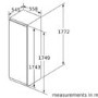 Refurbished Bosch Serie 6 GIN81AEF0G Integrated 211 Litre Upright Freezer